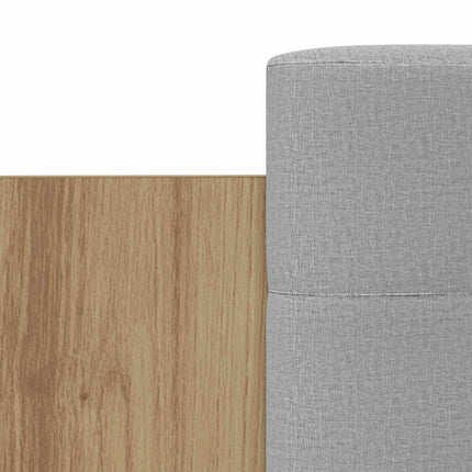 Senge ramme med LED Artisan-eg 80 x 200 cm Konstrueret træ