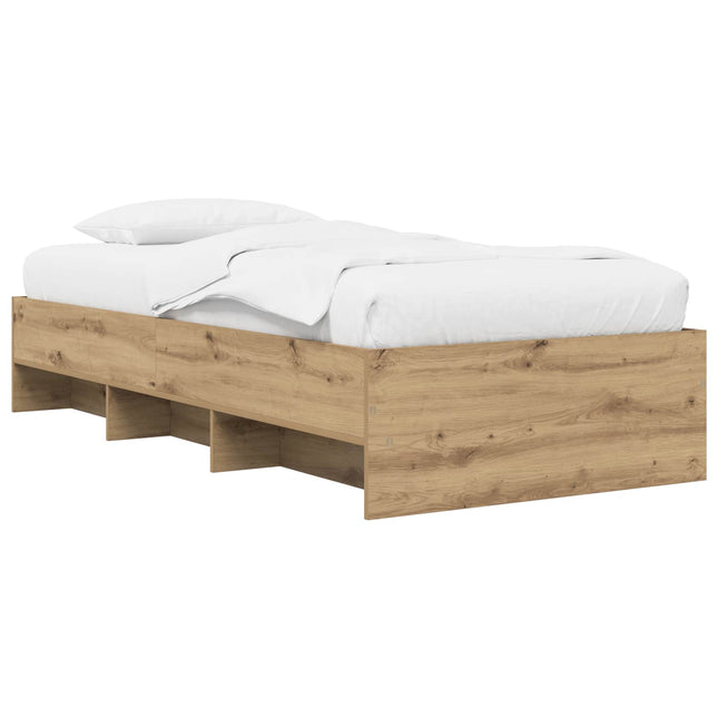 Sengestel med hylde Artisan-eg 80 x 200 cm Konstrueret træ