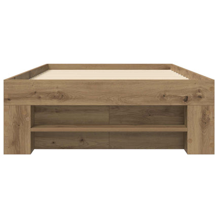 Sengestel med opbevaring Artisan-eg 80 x 200 cm Konstrueret træ