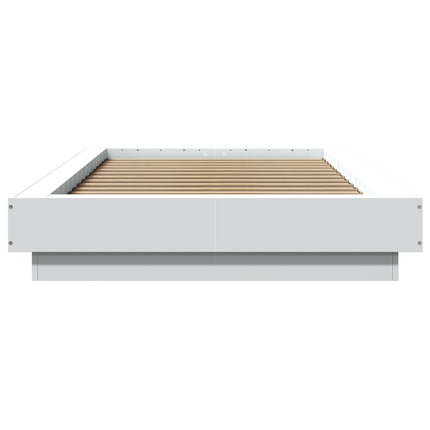 Gulvsengramme Hvid 80 x 210 cm Konstrueret træ