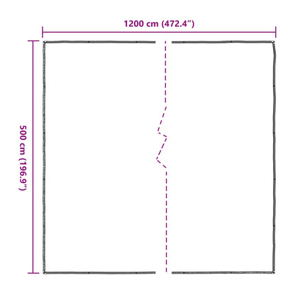 Planteovertræk Transparent 5 x 12 m PE