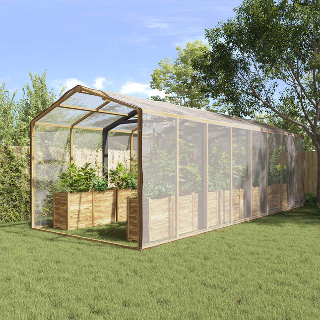 Planteovertræk Transparent 8 x 8 m PE