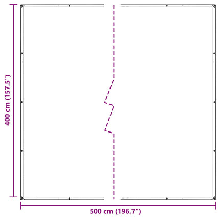Planteovertræk Transparent 4 x 5 m PVC