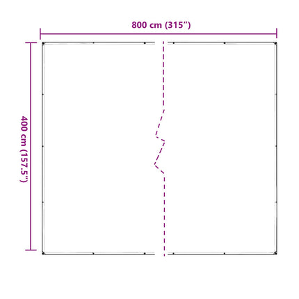 Planteovertræk Transparent 4 x 8 m PVC