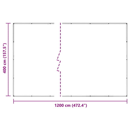Planteovertræk Transparent 4 x 12 m PVC