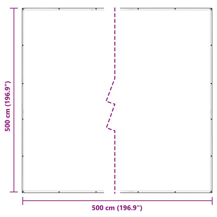 Planteovertræk Transparent 5 x 5 m PVC