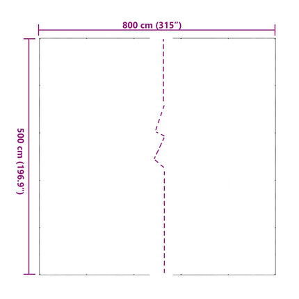 Planteovertræk Transparent 5 x 8 m PVC
