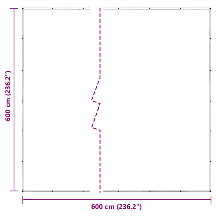 Planteovertræk Transparent 6 x 6 m PVC