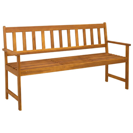 Havebænk 158 x 55 x 89 cm Massivt Akacietræ Naturfarvet