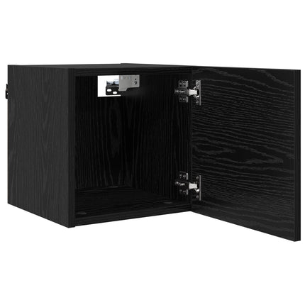 Vægmonteret TV Skab Vægmonteret 4 pcs Sort eg 30,5 x 30 x 30 cm