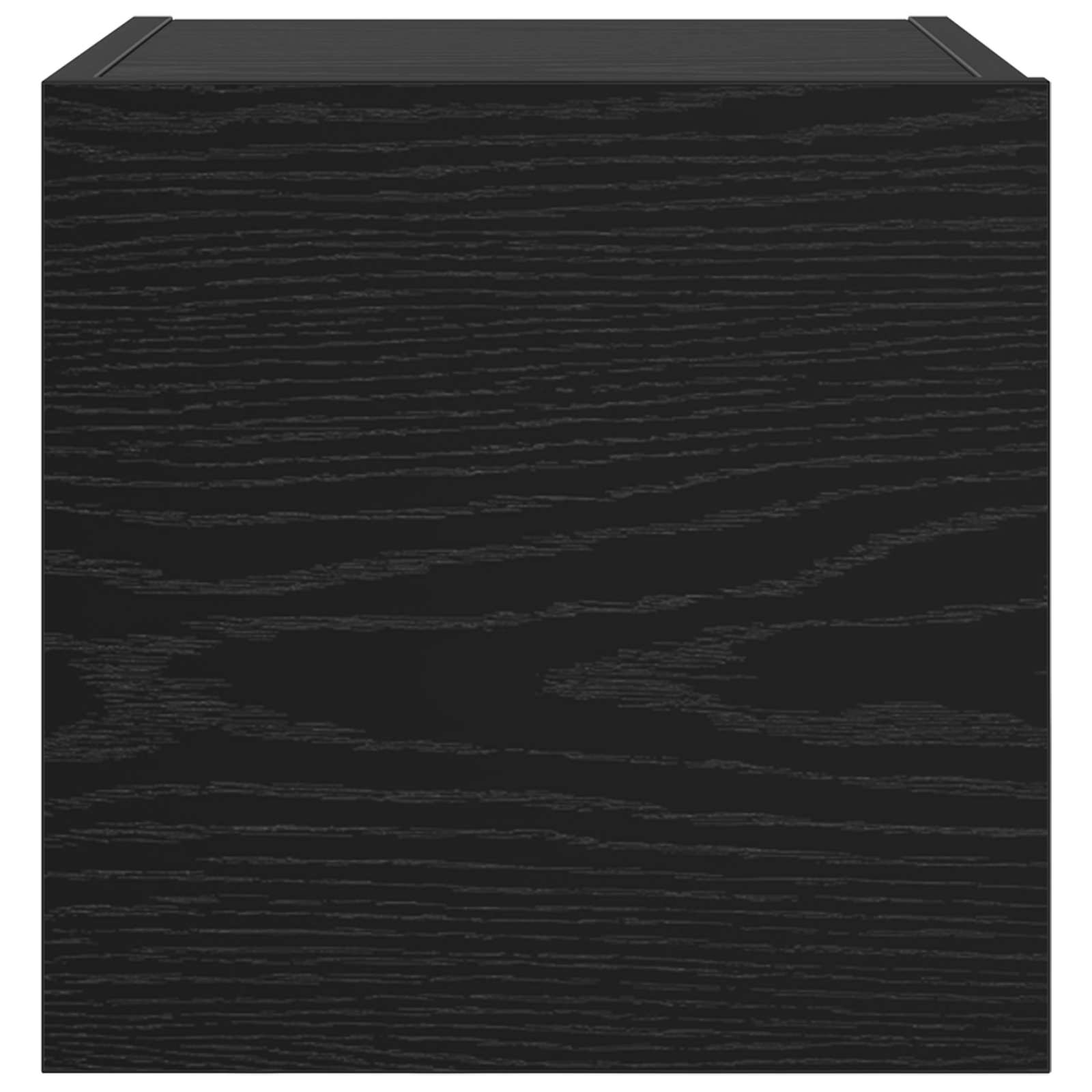Vægmonteret TV Skab Vægmonteret 4 pcs Sort eg 30,5 x 30 x 30 cm