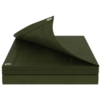 Presenning med øjer Grøn 3 x 4 m 180 gsm PE