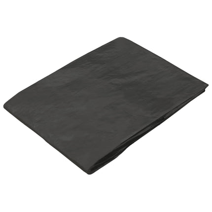 Presenning med øjer Antracitgrå 4 x 4 m 90 gsm PE