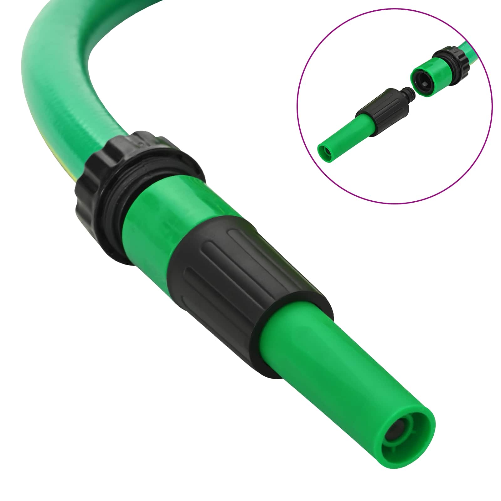 Have Slange 5-Lags Grøn og Gul 12 mm 30 m PVC