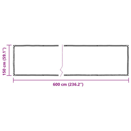 Presenning 140 gsm Transparent 1,5 x 6 m PE