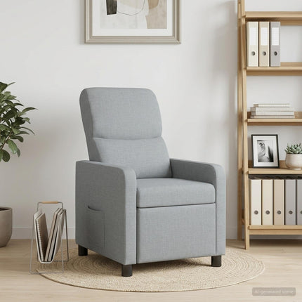 Recliner Lysegrå Polyester