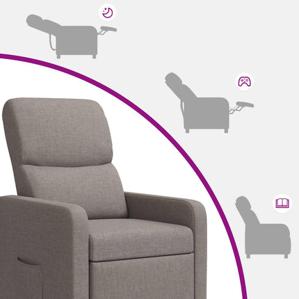 Recliner Gråbrun Polyester