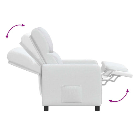 Recliner Hvid Stof