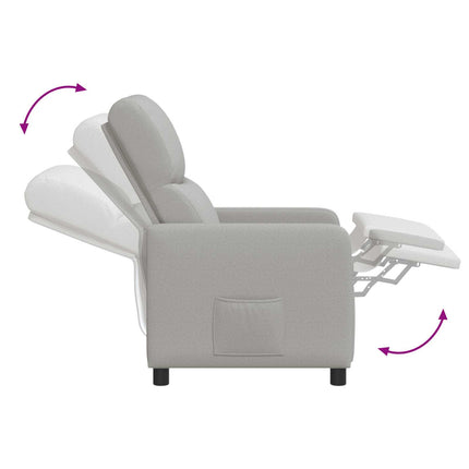 Recliner Skygrå Stof