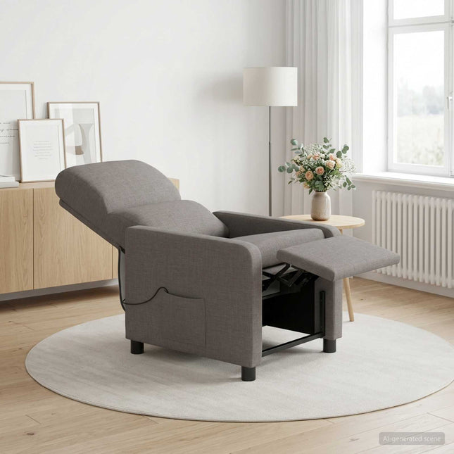 Massage Lænestol Gråbrun