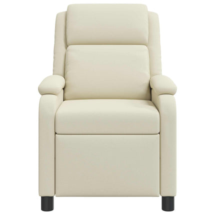Recliner Cremefarvet Kunstlæder