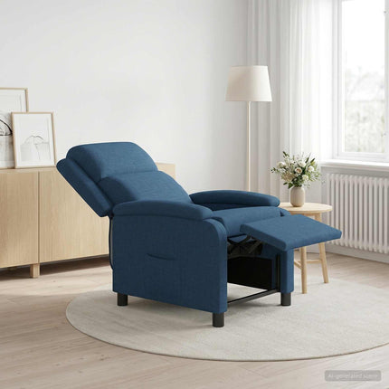 Recliner Blå Stof