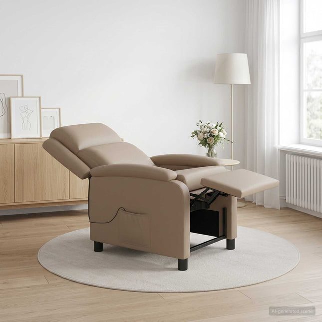 Massage Lænestol Cappuccino Kunstlæder