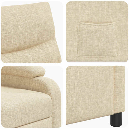 Recliner Cremefarvet Stof