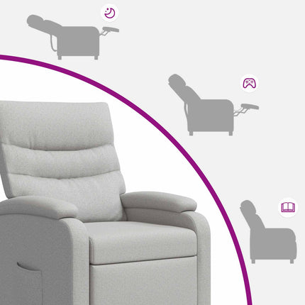 Recliner Skygrå Stof