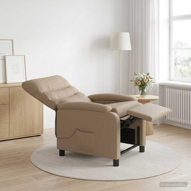 Massage Lænestol Cappuccino Kunstlæder
