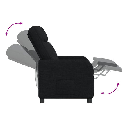 Recliner Sort Stof