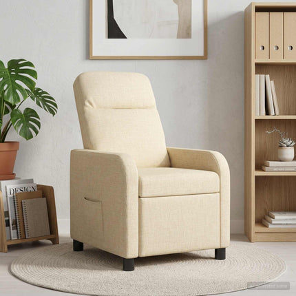 Recliner Cremefarvet Stof
