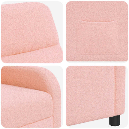 Recliner Lyserød Bouclé
