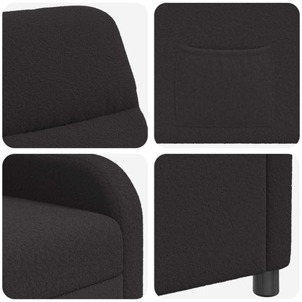 Recliner Sort Bouclé