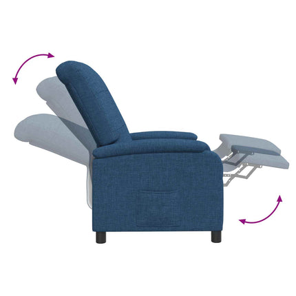 Recliner Blå Stof