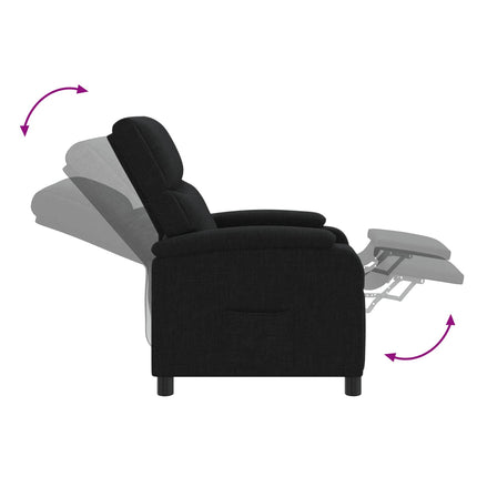 Recliner Sort Stof