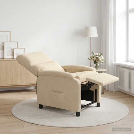 Recliner Cremefarvet Stof