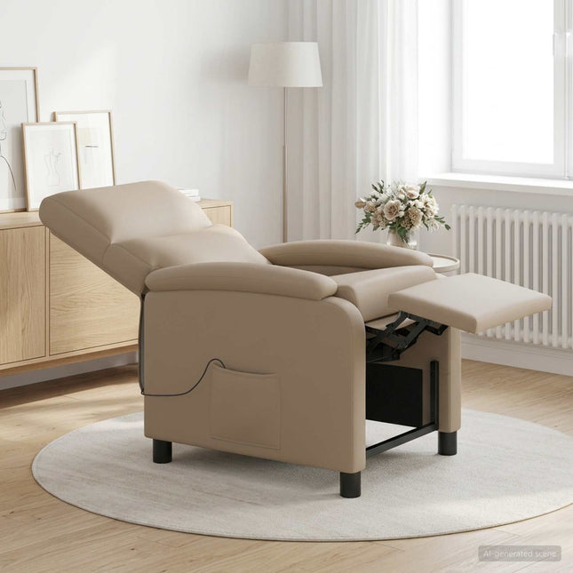 Massage Lænestol Cappuccino Kunstlæder