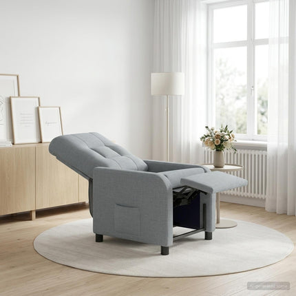 Recliner Lysegrå Stof