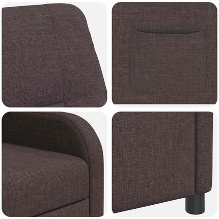 Recliner Mørk Brun Stof