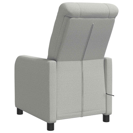 Massage Lænestol Skygrå Stof