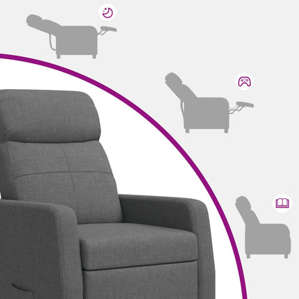 Recliner Mørkegrå Stof