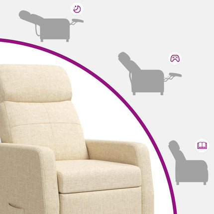 Recliner Cremefarvet Stof