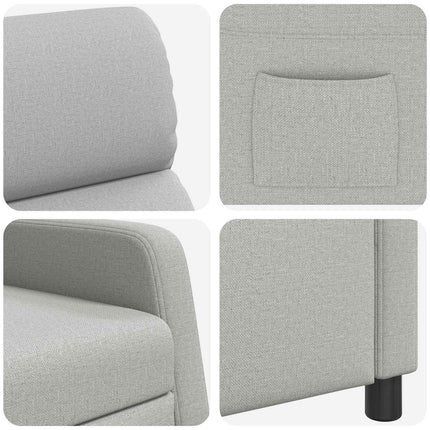 Recliner Skygrå Stof