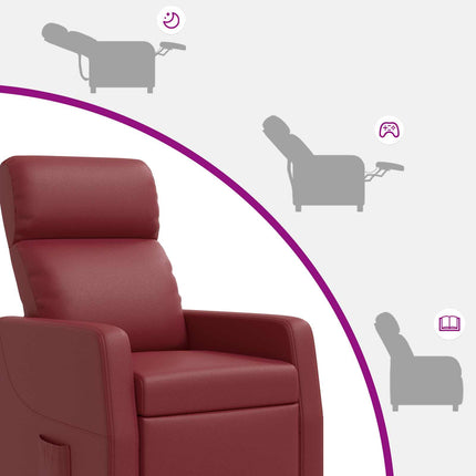 Recliner Vinrød Kunstlæder
