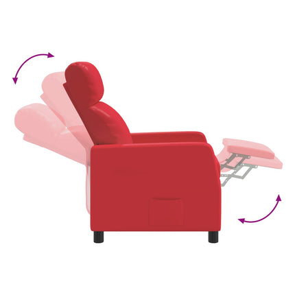 Recliner Rød Kunstlæder