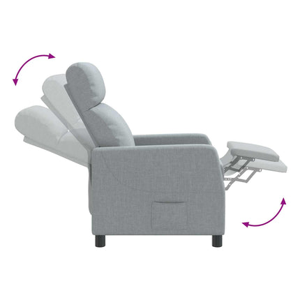 Recliner Lysegrå Stof
