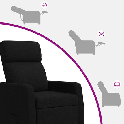 Recliner Sort Stof