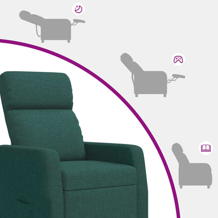 Recliner Mørkegrøn Stof