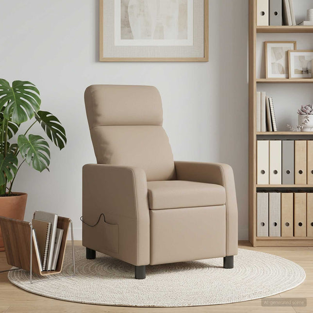 Massage Lænestol Cappuccino Kunstlæder